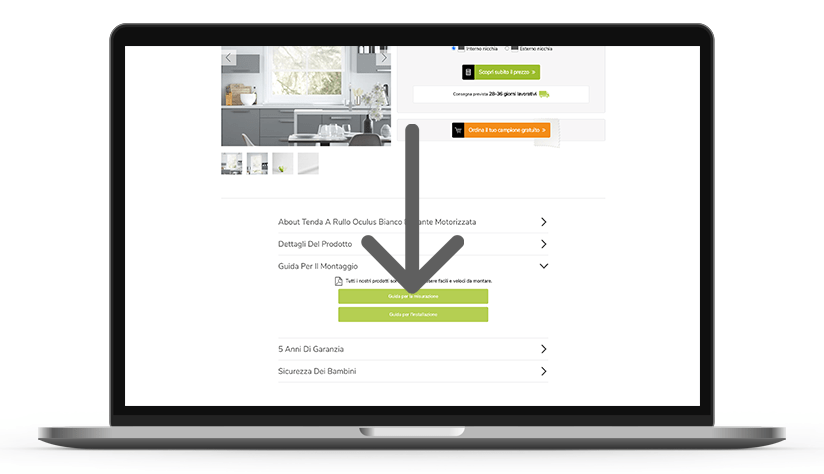 Scarica le istruzioni di montaggio dalla pagina di acquisto 