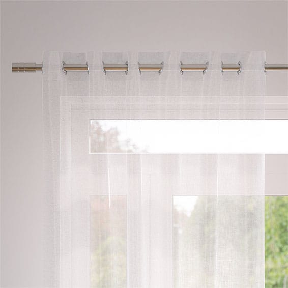 Joyswahl Tenda A Pannello In Voile Con Nappe - 45x90 Cm - Bianco - 2 Pezzi - Con Coulisse - Ideale Per Finestre E Decorazione