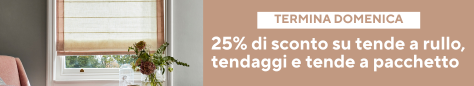 MAGGIO 2025 | FINO AL 25% OFF | TERMINA DOMENICA