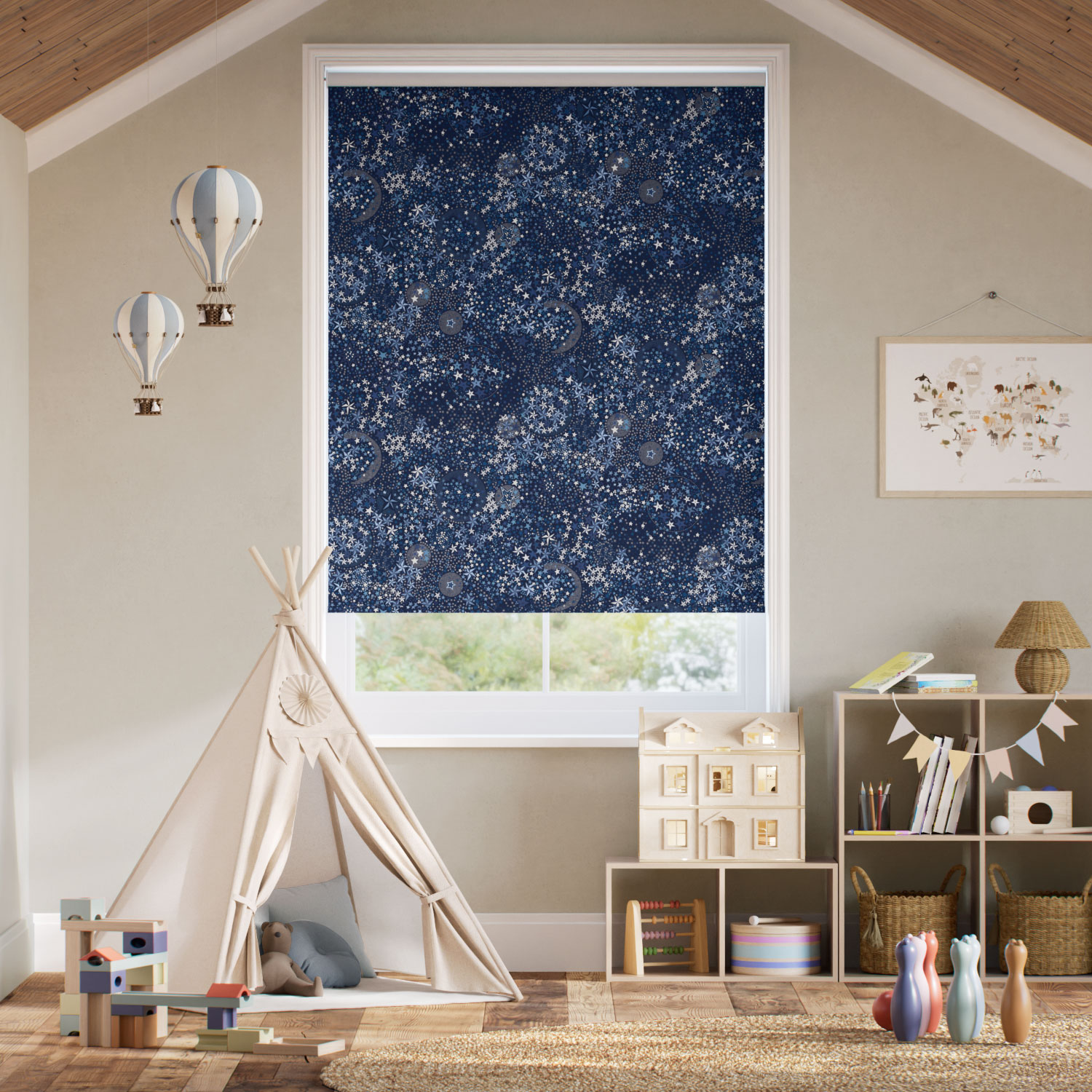 Tenda A Rullo Adelaida Blu Notte