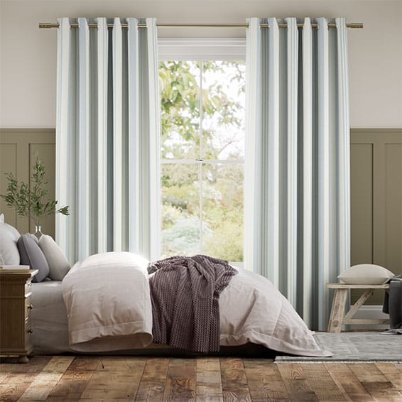 Tendaggi Azzurro Righe Soft
