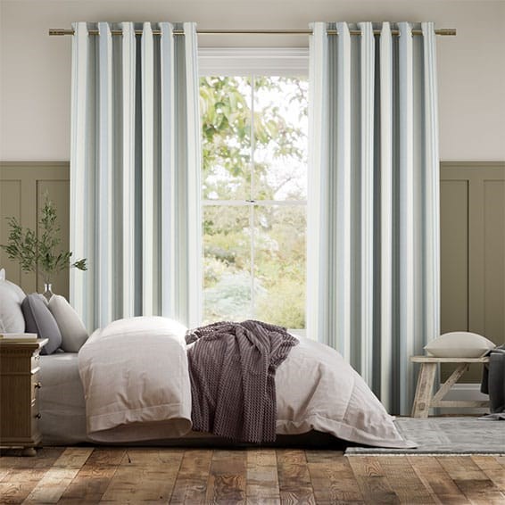 Tendaggi Azzurro Righe Soft