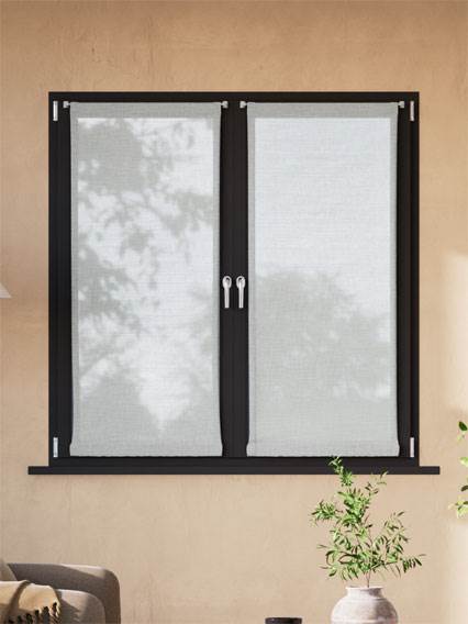 Voile Grigio Salvia  Cafe Curtain anteprima immagine