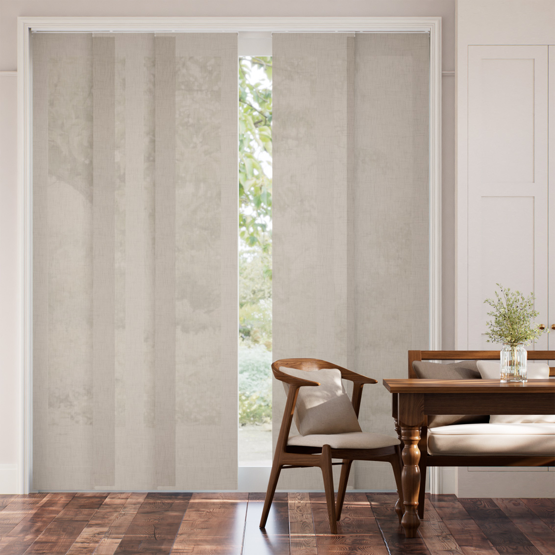 Tenda A Pannello Lino Bijou Greige