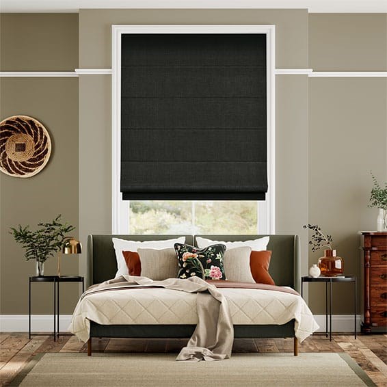 Tenda a pacchetto Lino Bijou Nero