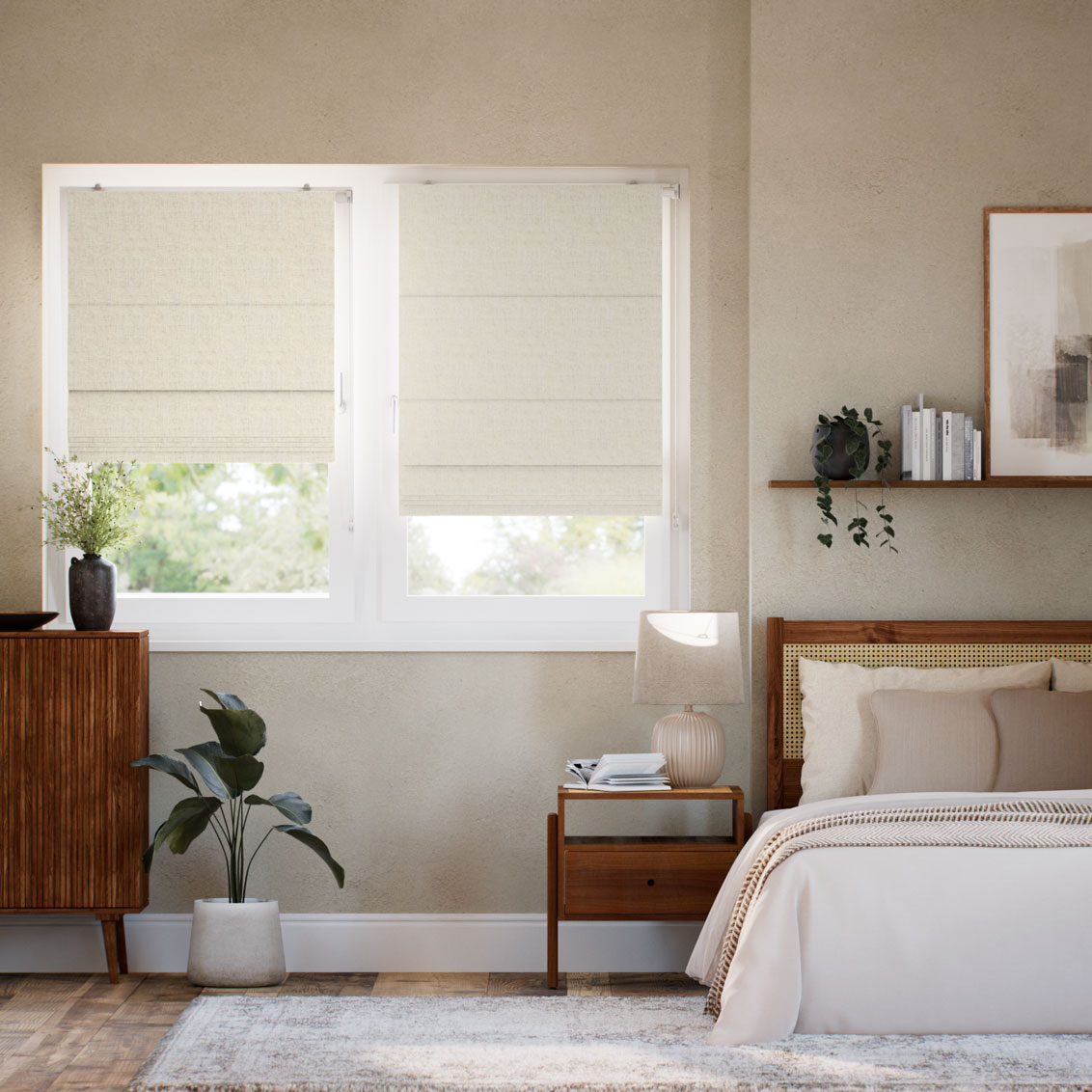 Tenda A Pacchetto Aggancia Facile Lino Bijou Avena