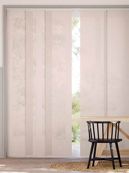 Lino Bijou Rosa Vintage Tende a pannello anteprima immagine