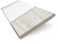 PVC Bianco Granito e Gesso Veneziane in legno  Immagine campione