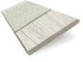 Veneziana effetto legno PVC Bianco Granito e Greige immagine del campione 