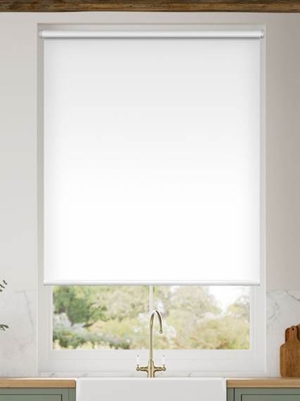 Titan Oscurante Bianco Puro Motorizzata SmartView Tende a rullo anteprima immagine