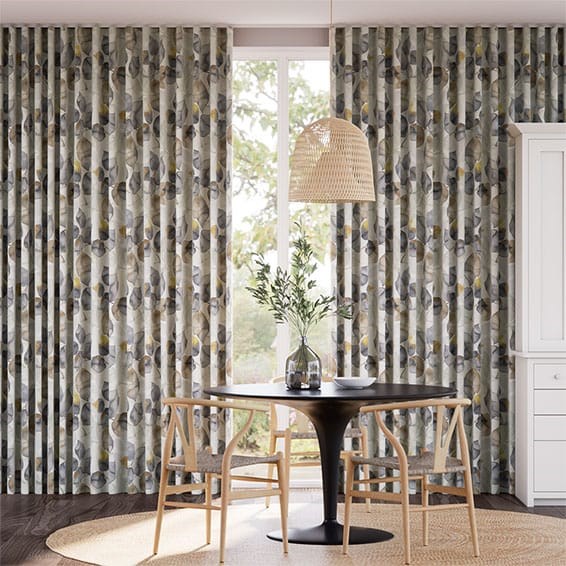 Tendaggi Acquerello Lino Autunno Giallo