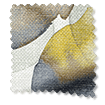 Acquerello Lino Autunno Giallo Tende a pacchetto Immagine campione