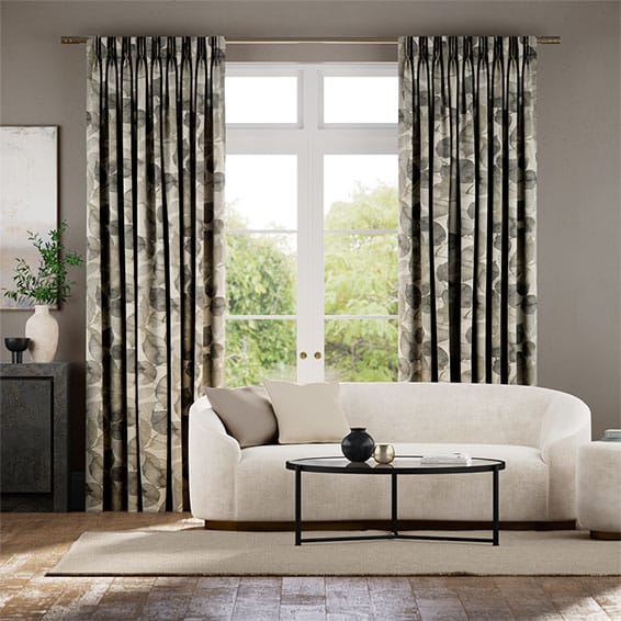 Tendaggi Acquerello Lino Autunno Grigio
