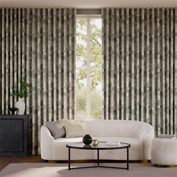 Tendaggi Acquerello Lino Autunno Grigio