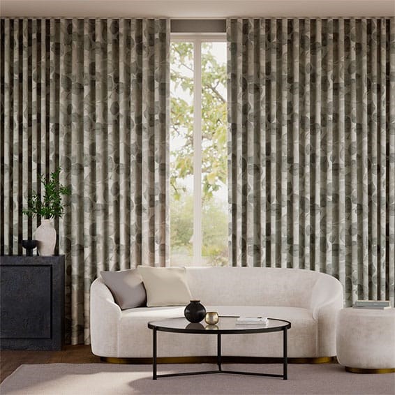 Tendaggi Acquerello Lino Autunno Grigio