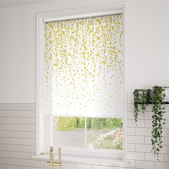 Tenda trasparente (140 x 240 cm) Feuilles Giallo ocra - Tende/Tende