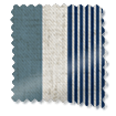 Lino British Vintage Righe Blu Tende a pacchetto Immagine campione