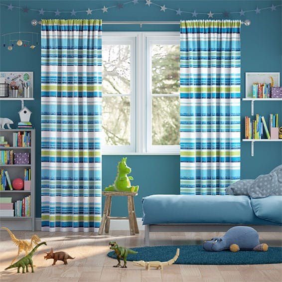 Tendaggi Righe Calcutta Lago Blu