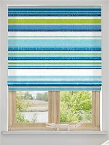 Righe Calcutta Lago Blu Tende a pacchetto anteprima immagine