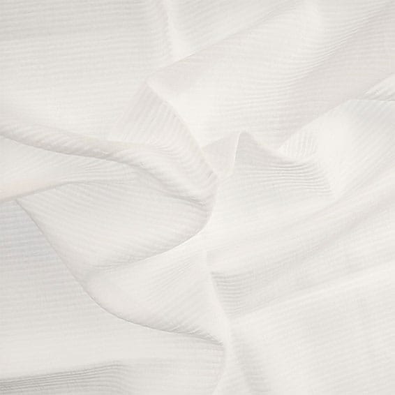 Home Brilliant – Tende A Pannello In Voile Bianco A Righe, 2 Pezzi 137x160 Cm. Tessuto Semi-trasparente Per Soggiorno E Camera.
