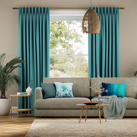 Tendaggi Cavendish Blu Caraibi