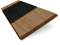 PVC Terra e Nero Intenso Veneziane in legno  Immagine campione