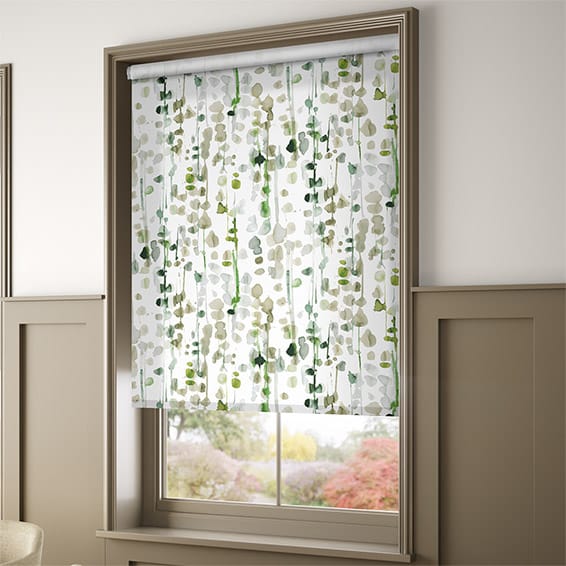 Tenda Plissettata GARDINIA Japandi Ginkgo | Fissaggio A Incastro, Opaca, 60x130 Cm, Verde - 2