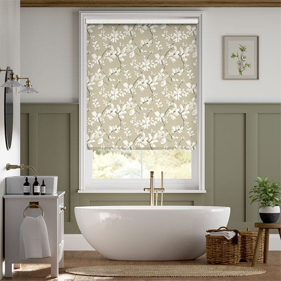 Roller Blind Gira Facile Choices Flora Lino Beige