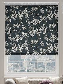 Choices Flora Lino Nero Onice Tende a rullo anteprima immagine