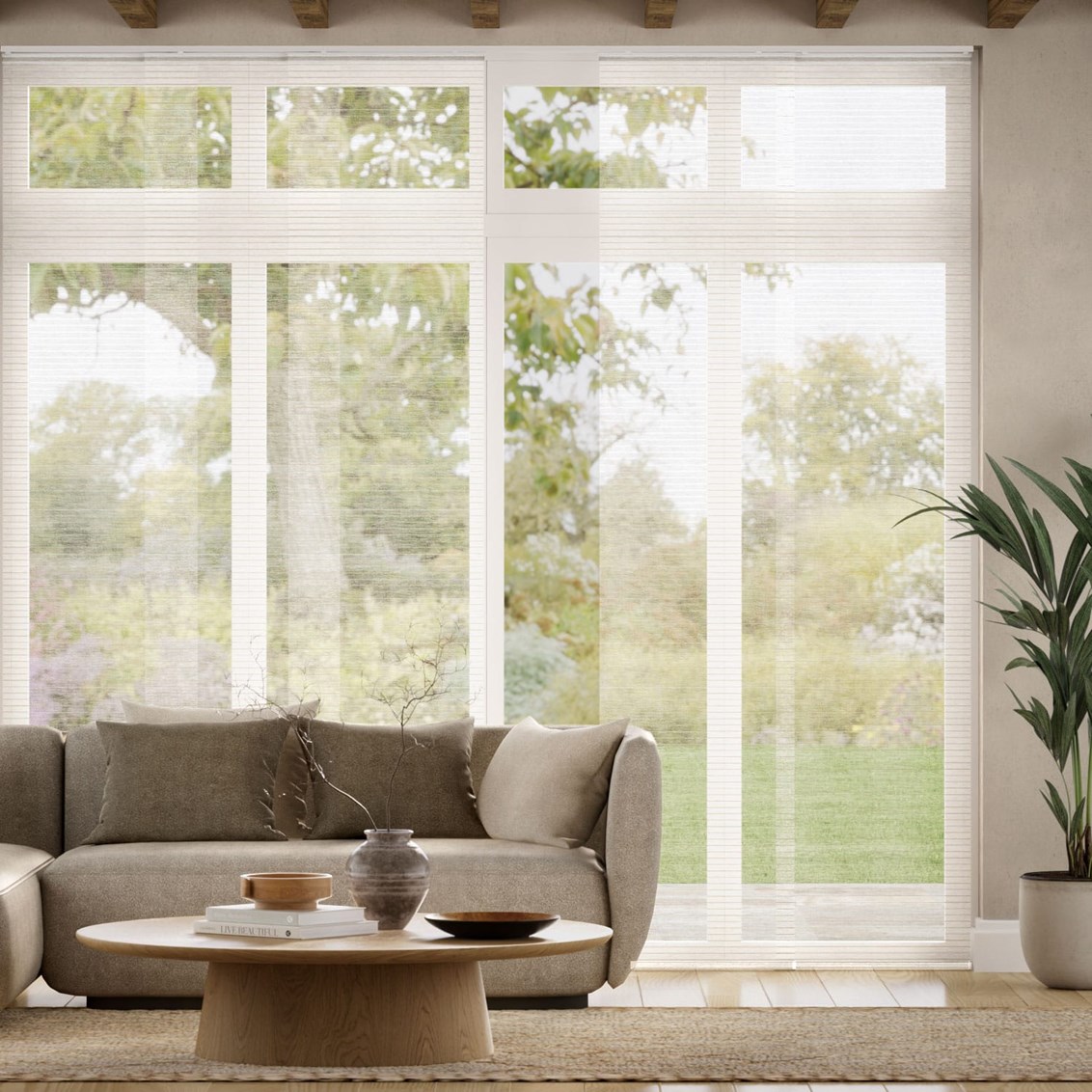 tenda a pannello Voile Alpi Beige