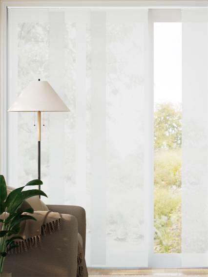 Voile Chiffon Bianco Tende a pannello anteprima immagine