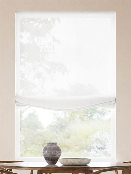 Voile Chiffon Bianco Morbida Tende a pacchetto anteprima immagine