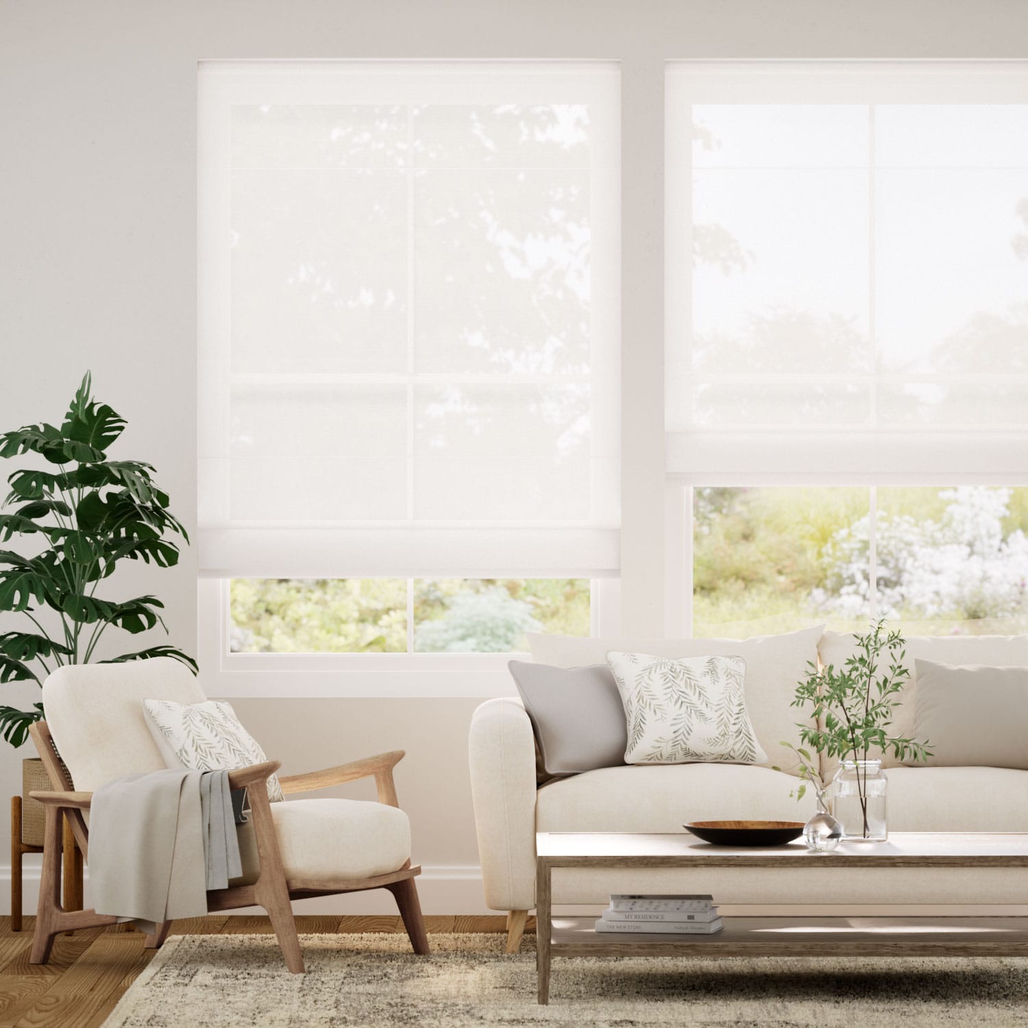 Tenda A Pacchetto Voile Bianco Antico