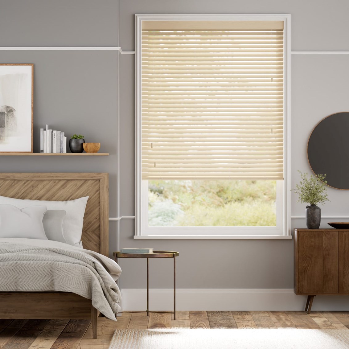 Veneziana in legno Aggancia Facile Bamboo Beige