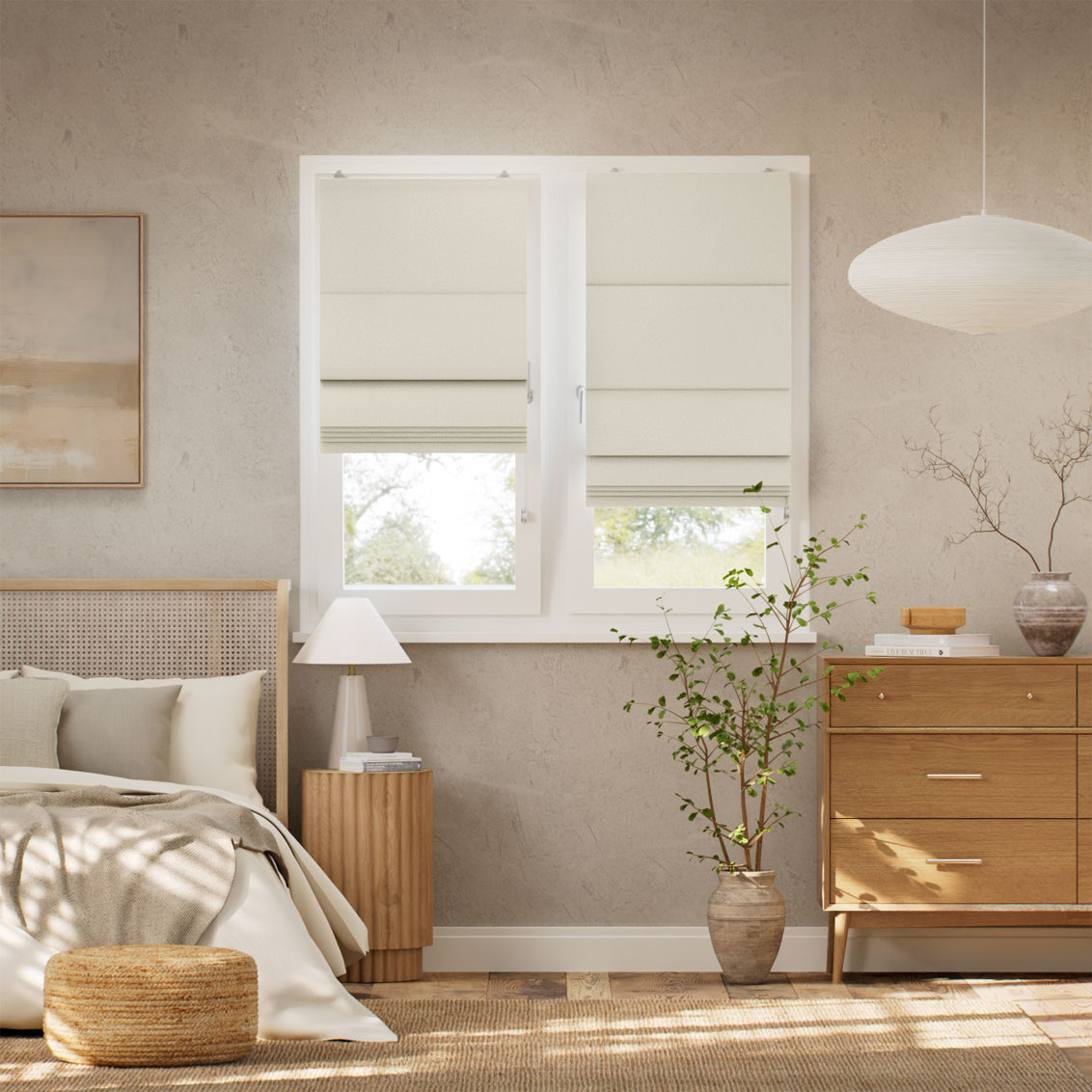 Tenda A Pacchetto Aggancia Facile Lino Rivage Vintage Crema