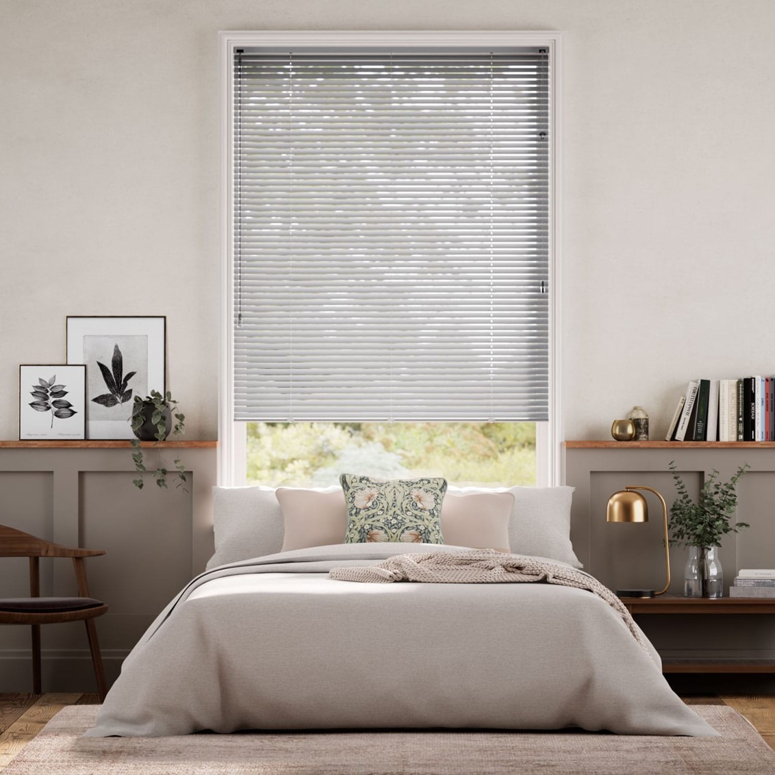 Veneziana in Alluminio Clic Facile Spirit Grigio Chiaro