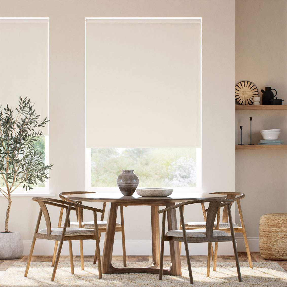 Roller Blind Como Oscurante Bianco Sporco