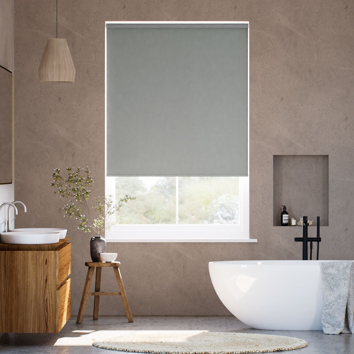 Roller Blind Como Oscurante Grigio Porto