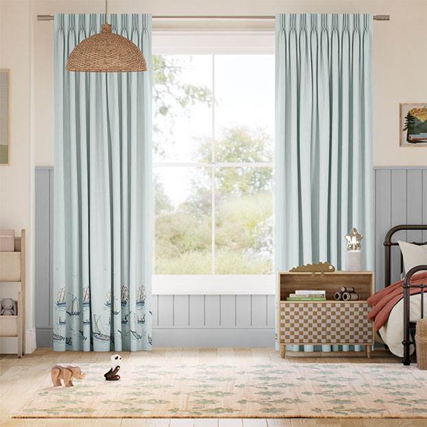 Paperino Nautica Bordo Verde Acqua Tendaggi anteprima immagine