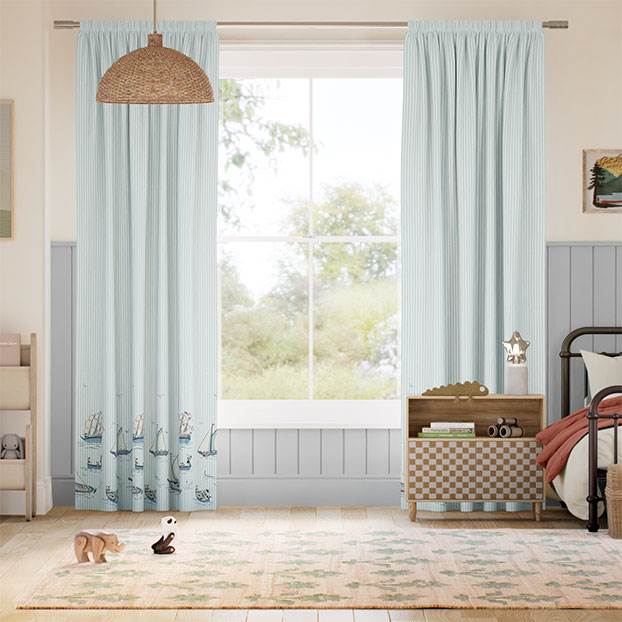 Paperino Nautica Bordo Verde Acqua Tendaggi anteprima immagine