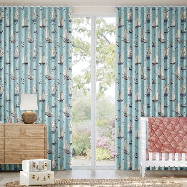 Paperino Nautica Blu fiordaliso Tendaggi anteprima immagine