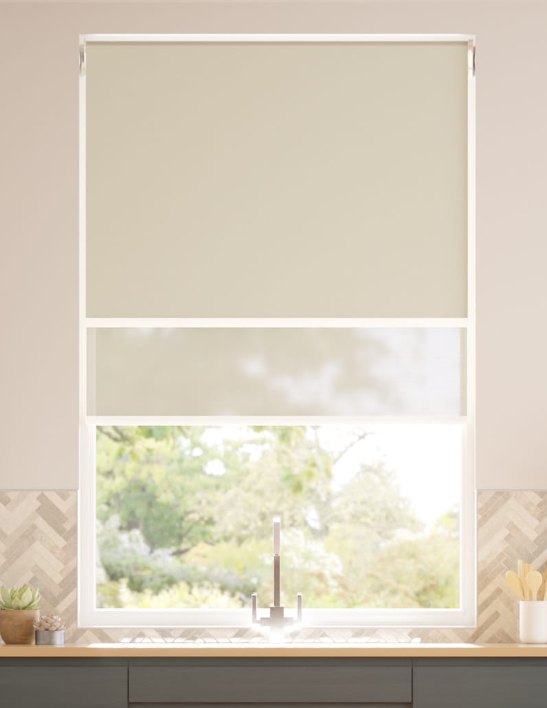 Doppio Rullo Classic Beige Double Roller Blind anteprima immagine