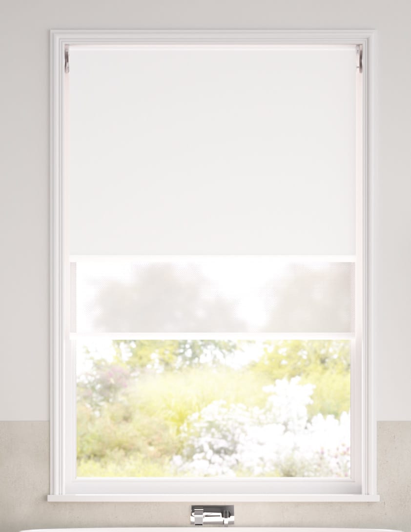 Doppio Rullo Classic Bianco Double Roller Blind anteprima immagine