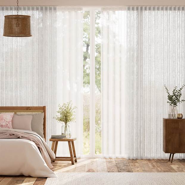Voile Latte di Cocco & Voile Fumè Tende a onda anteprima immagine