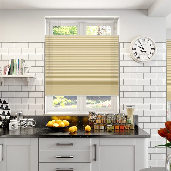 Tenda Plissettata Plissé Oscurante Senape