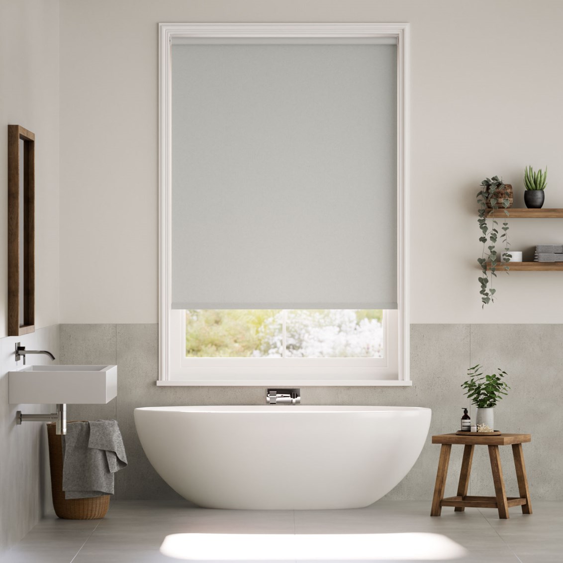 Tenda a rullo Eco-Friendly Oscurante Grigio Soft