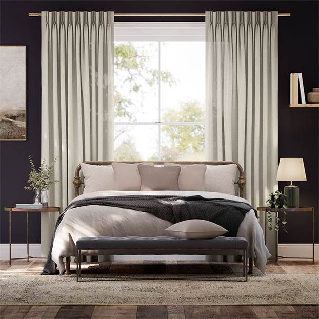 100% Lino Beige Tendaggi anteprima immagine