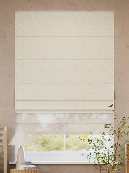 Incastra Facile Lino Bijou Avena & Piuma Elettrica  Tende a pacchetto doppie anteprima immagine