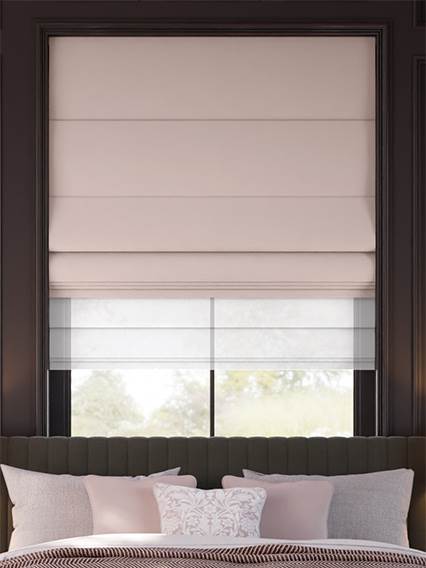 Incastra Facile Lino Bijou Rosa Vintage & Cocco Elettrica  Tende a pacchetto doppie anteprima immagine