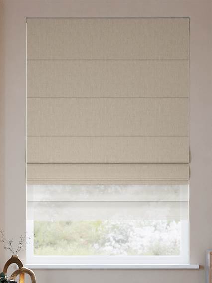 Incastra Facile Lino Naturale & Cocco Elettrica  Tende a pacchetto doppie anteprima immagine